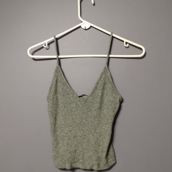 Brandy Melville grey ribbed tank top
